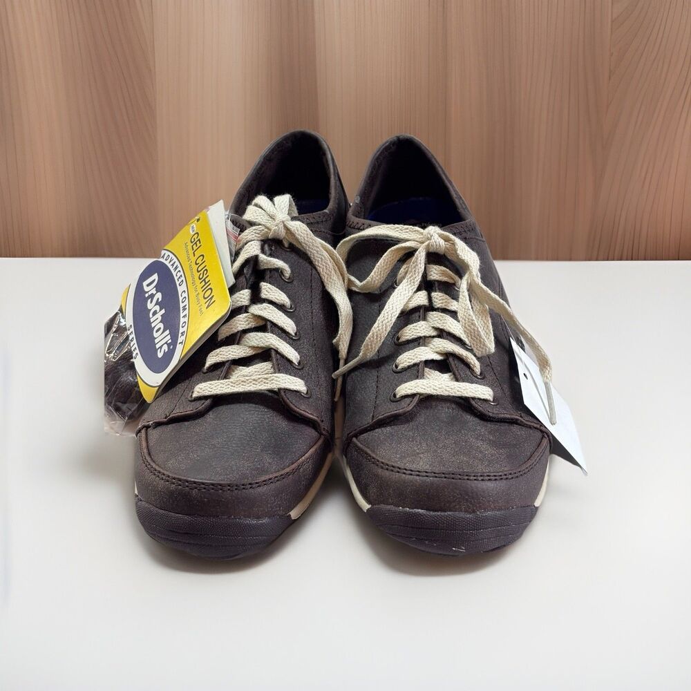 Dr. Scholl’s Nessa Sneakers Brown Lace Up Comfort Shoes Womens Size 8 Comfort